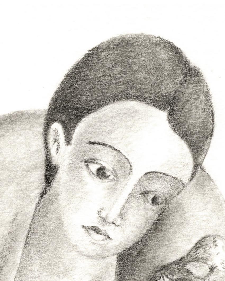Waldfrau_illustration-Susanne-Brem-Bleistift