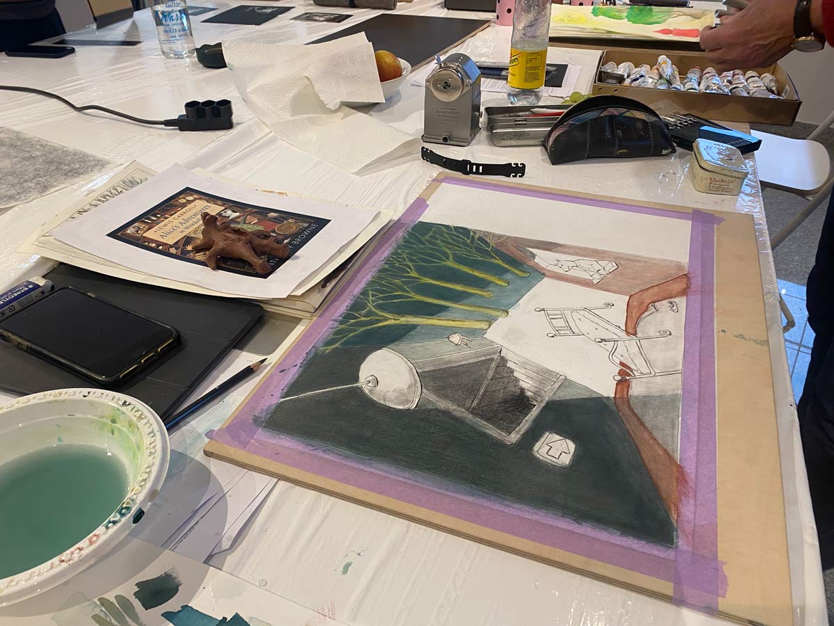 xWorkshop Illustration in Bremgarten ein ganzes Wochenende am bogen 10 Susanne Brem Atelier