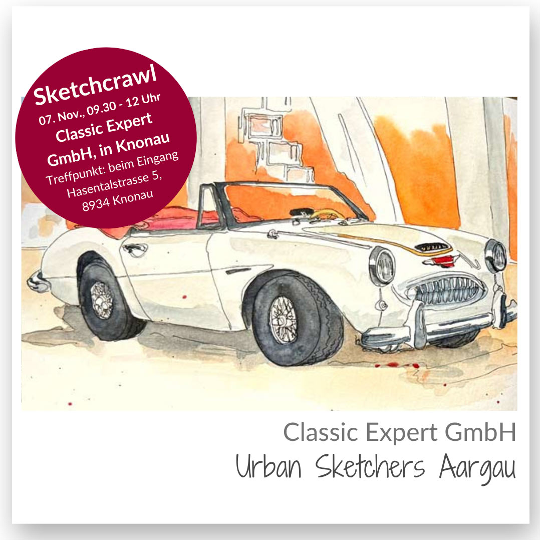 Sketchcrawl der Aargauer Urban Sketchers in Knonau