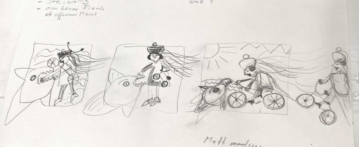 Workshop Illustration in Bremgarten ein ganzes Wochenende am bogen 10 Susanne Brem Atelier