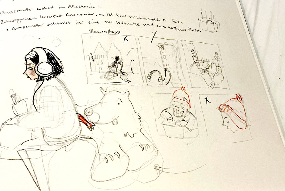 Workshop Illustration in Bremgarten ein ganzes Wochenende am bogen 10 Susanne Brem Atelier