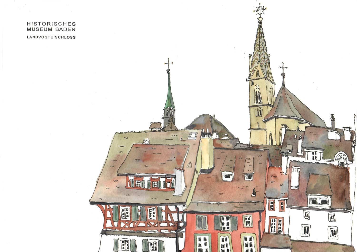 Urbansketching, usaargau, Aargauer Urbansketchers, sketchcrawl, historisches Museum Baden