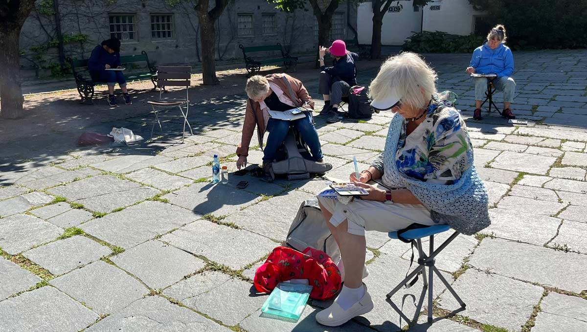 Reise mit Baumeler Reisen nach Oslo, Urbansketching, Euripareise, Kreativreise, Hauptstadt im Norden