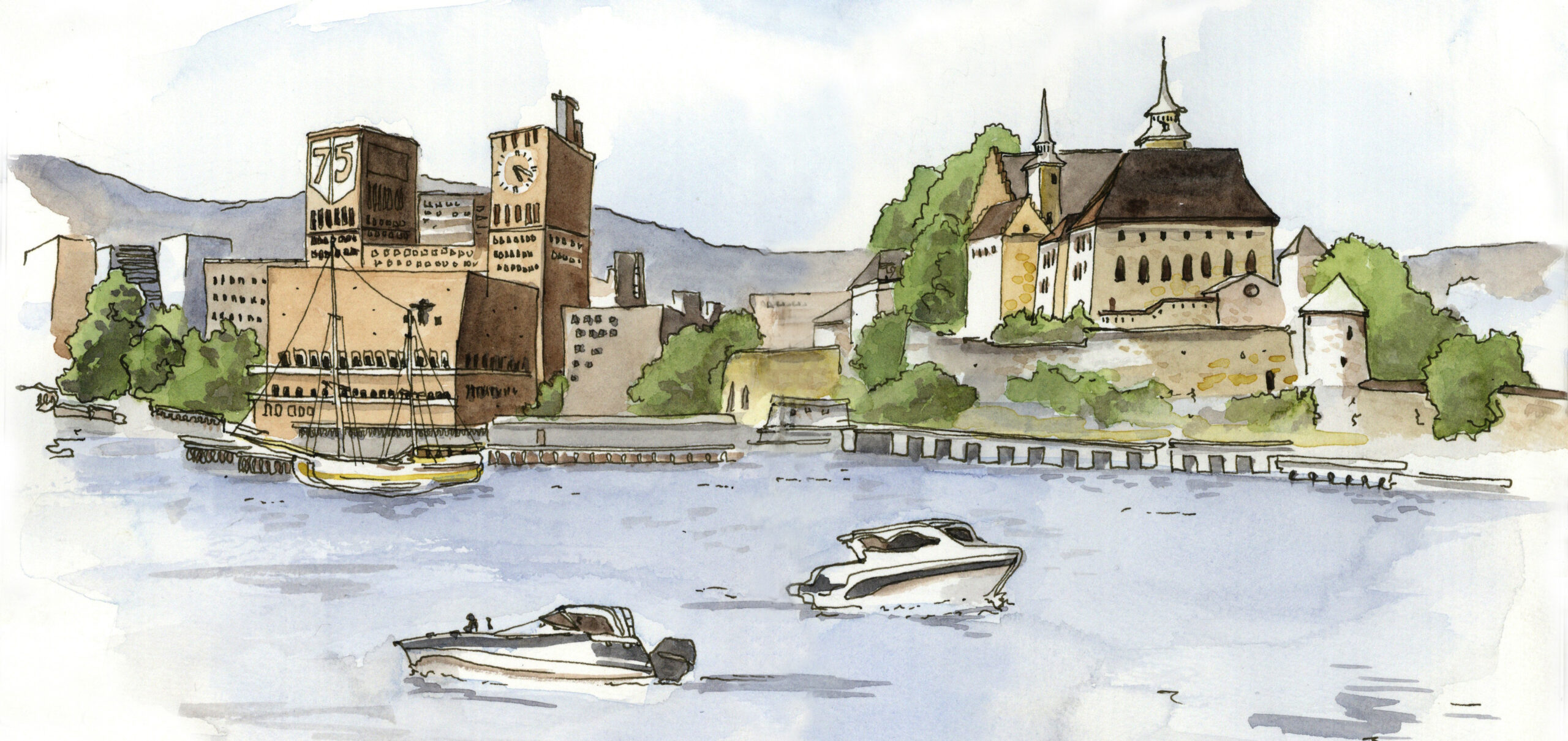 Reise mit Baumeler Reisen nach Oslo, Urbansketching, Europareise, Kreativreise, Hauptstadt im Norden