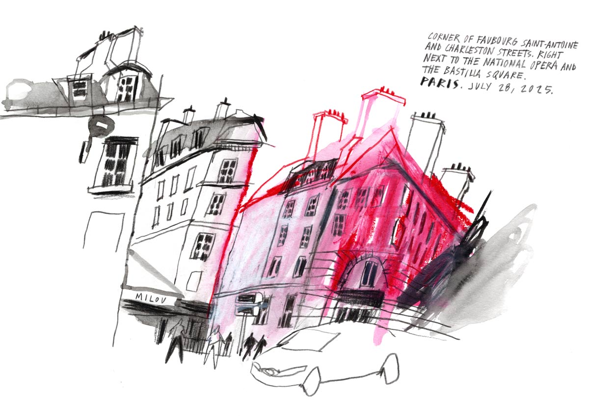 Gastworkshop, Workshop Urbansketching, Natural green, Panorama, Santi Salles, Barcelona, Gastdozent, ArtAkademie, Bremgarten, Susanne Brem,