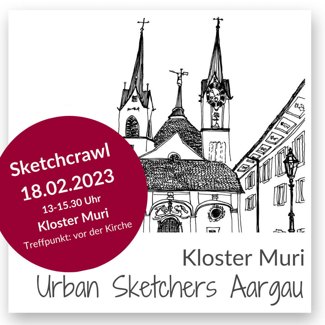 Sketchcrawl, uubansketching, urbansketchers aargau skizzieren usk