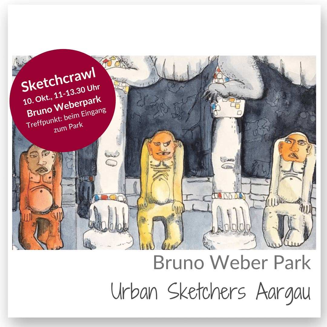 Sketchcrawl-Bruno-Weber-Park-q-lo Sketchcrawl der Aargauer Urban Sketchers im Bruno Weber Park